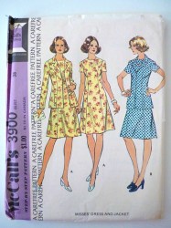 3900 73 SS/ SLVLSS PRINCESS DRESS, SS-LS JACKET PATTERN 16 38''B
